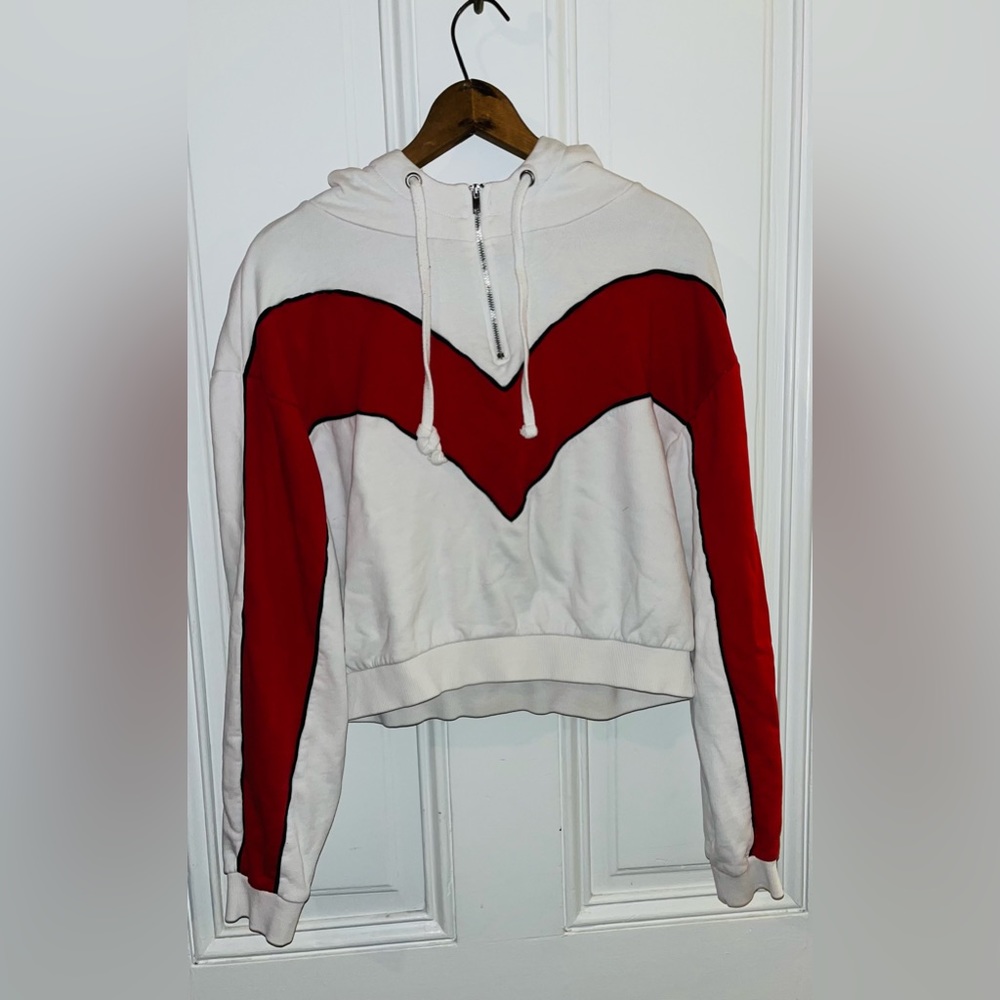 Cropped Quarter-Zip Hoodie